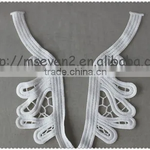 Wholesale Soft White Cotton Lace Collar, Embroidery Cotton Collar Lace for Ladies Wear thumbnail-3