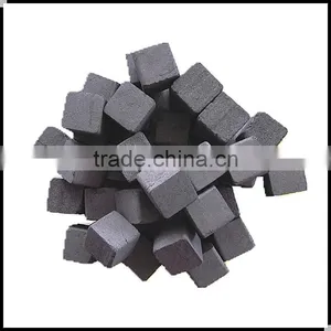 2014 Forasen Cube Black Bamboo Hookah Charcoal thumbnail-1