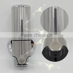 Refillable Wall Mounted Stainless Steel Liquid Soap Dispenser thumbnail-2