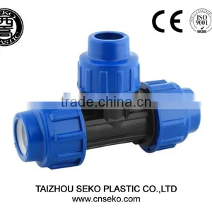 China Manufacturer Best Price pp Compression Fittings Male Tee thumbnail-1