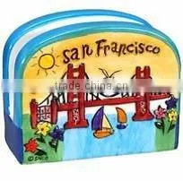 San Francisco Napkin Holder Puff Yellow thumbnail-2