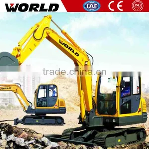 With Auger 6 Ton Hydraulic Chain Drive Excavator Machine for Sale thumbnail-1