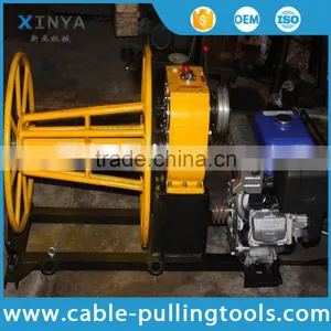 Stringing Equipment 2 Ton Gasoline Engine Winch Wire Take Up Winch thumbnail-1
