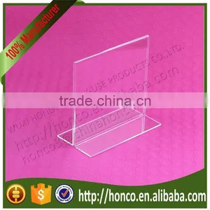 High Quality 6" Acrylic Desktop Menu Holder Stand Broucher Holder,Clear Colour thumbnail-5
