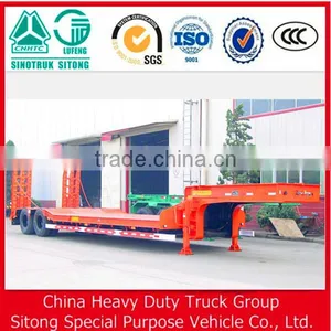 New Double Tire 60 Tons Low Bed/Lowboy Truck Semi Trailer thumbnail-2
