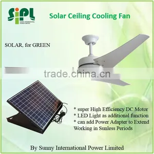 Vent Goods Solar Panel Ceiling Fan Solar Fan for Home Appliance Heat Exchanger Solar Battery thumbnail-1