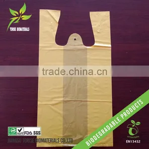 Biodegradable Yellow Vest Bags thumbnail-1