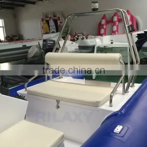 Rigid Inflatable Fiberglass Pontoon Boat thumbnail-5