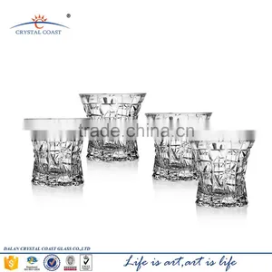 Crystal Whiskey Glass Cut Glass Whisky Tumblers Old Fashion Drinking Glass Whisky Cup thumbnail-1