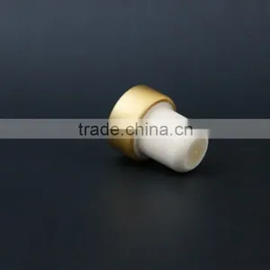 Gold Aluminum Cap With Synthestic Cork Wine Bottle Stopper Manufacturer thumbnail-3