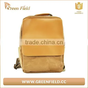 Washable Kraft Paper Comfortable Backpack Hot Sell Brown Kraft Paper High School Backpack thumbnail-2
