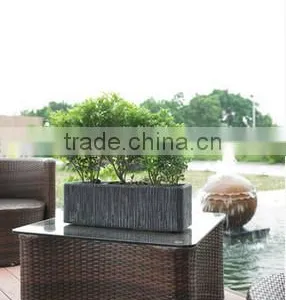 Outdoor Patio Stackable Planters Rectangle Planters and Pots thumbnail-1