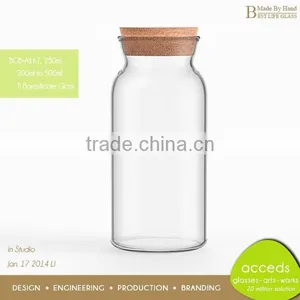 OEM ODM Hand Made Mini Glass Milk Bottles 100ml thumbnail-5