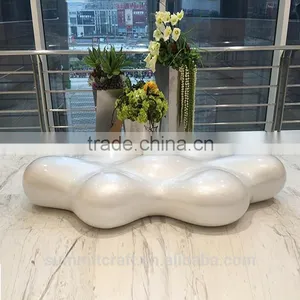 Custom Decorative Resin Fiberglass Cloud Shaped Chair thumbnail-1