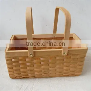 Factory Supply Woodchip Basket for Garden Storage thumbnail-1