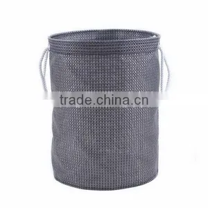Simple Design Textilene Household Organizer Round Storage Basket With Rope Handles thumbnail-1