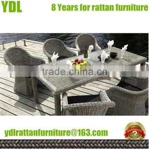 Youdeli Garden Round Wicker Patio Chairs thumbnail-1