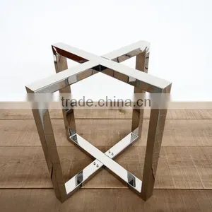 Polishing Stainless Steel Flat-packing Furniture Metal Coffee Table Bases thumbnail-5