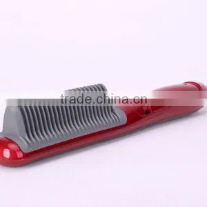 Electric Ceramic Hair Straightener With Comb Magic Hair Straightering Brush thumbnail-1