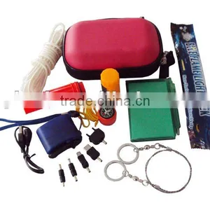 YYS12081 Outdoor Survival Kit With Dynamo Hand-Crank USB Cell Phone Emergency Charger thumbnail-1