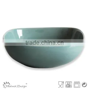 20pcs Newest High Quality Light Blue Ceramic Stoneware Square Dinnerware Set thumbnail-2