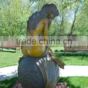 Bronze Foundry Metal Craft Folk Art Nude Woman Bronze Sculpture thumbnail-3