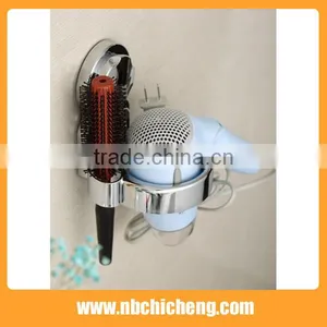 Wall Mounted Hair Dryer Holder With Suction Cup Plastic Hair Dryer Holder Suction Dryer Holder thumbnail-3