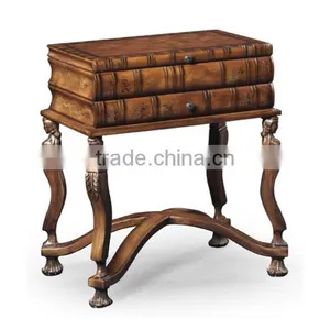 Classic Reproduction Solid Wood Regence Library Bookcase With Writing Table Desk Bureau BF11-05183a thumbnail-4