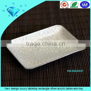 Wholesale Custom All Sizes Gold or Silver Acrylic Fruit Plate thumbnail-2