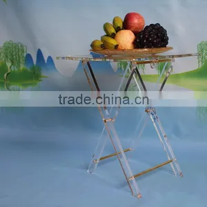 OEM Customized Clear Acrylic Folding Table Wholesale thumbnail-3