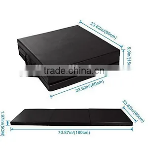60cm PU Leather and EPP Liner Gymnastics Mat Folding Tumbling Tri-Fold Mats Gym Pad Exercise Pading Balance Pads thumbnail-4