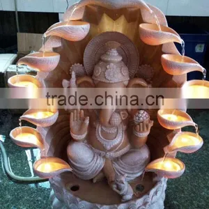 Lighted Art Statue Resin Water Fountain Craftwork thumbnail-1