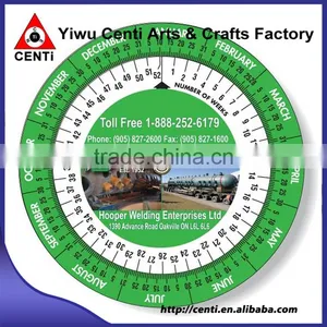 Custom 4 Color Print Imprinted Plastic 2 Wheel BMI Calculator thumbnail-1