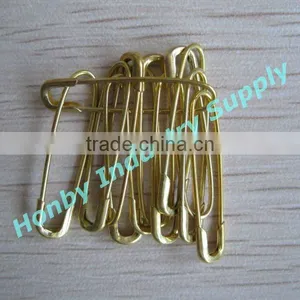 Good Quality Shiny Coilless Gold U Safety Pin for Jewelry Design thumbnail-1