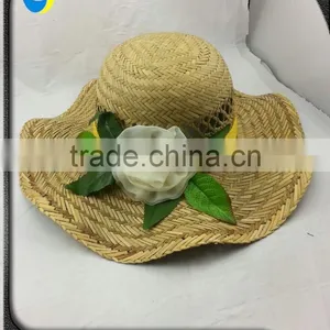 Hand Make Frowers Straw Hat/JAZZ Straw Hat thumbnail-1
