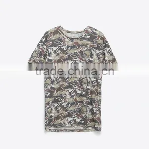 Short Sleeves Camouflage Printing T-shirt With Round Neck Men's Summer Pure Cotton Fashion Casual t Shirts thumbnail-3