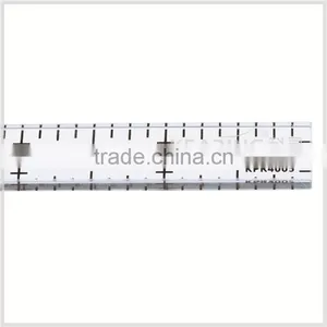 Kearing Manufacture Price High Quality Small Rigid Acrylic Clear Plastic Quilting Templates Rulers 4'' * 0.5 # KPR4005 thumbnail-2