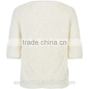 Hot Sale High Quality Women Half Sleeve Sweater Manufacturer thumbnail-2