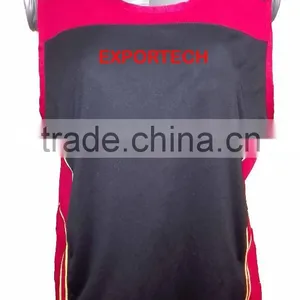 Sports Panel Work 100% Polyester Singlet thumbnail-1