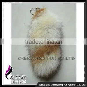 CX-R-33 Lovely And Cute Real Fox Fur Tail Custome Keychain thumbnail-1