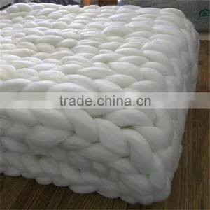 2017 Knitted Wool Blend Blanket Air Conditioning Leisure Chunky Blanket Kniting Blanket thumbnail-6