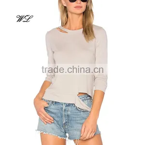 China Suppliers Cotton Woman T-shirt Fashion Women Clothing Casual Woman Wear thumbnail-1