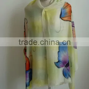 Women Worsted Hand-painted Shawl thumbnail-1