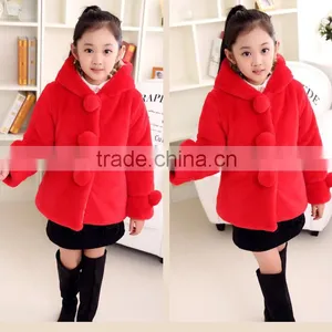 5-11 Years Sweet Beauty Girls Imitation Fur Coat, Comfortable Fashion Autumn and Winter Coat thumbnail-4