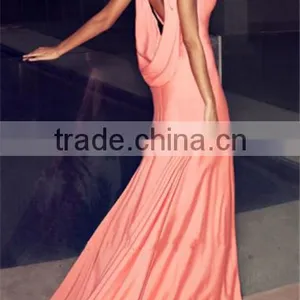 2016 Women Formal Long Sweet Pink Birthday Party Dress,Evening Party Dress thumbnail-1