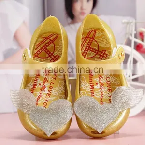 Soft Melissa Shoes for Girls, Heart Design Mini Melissa Shoes thumbnail-5