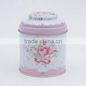 Cylindrical Candy Tin Box Packing Spot Baking Cookies Box Tinplate Tea Pots thumbnail-2