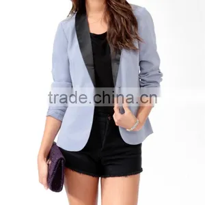 Contrast Lapel Blazer thumbnail-1