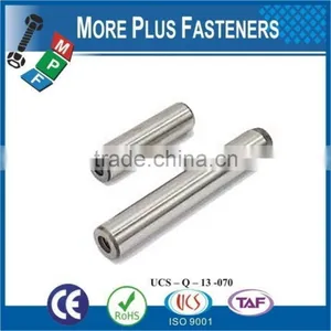 Made in Taiwan Metric Tapped Spring Stainless Steel Dowel Pin Plain Finish thumbnail-3