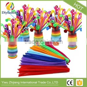Hot Selling Double Color Chenille Stem Cure- Pipe Cleaners DIY Handicraft Creative Toys for Kids thumbnail-2